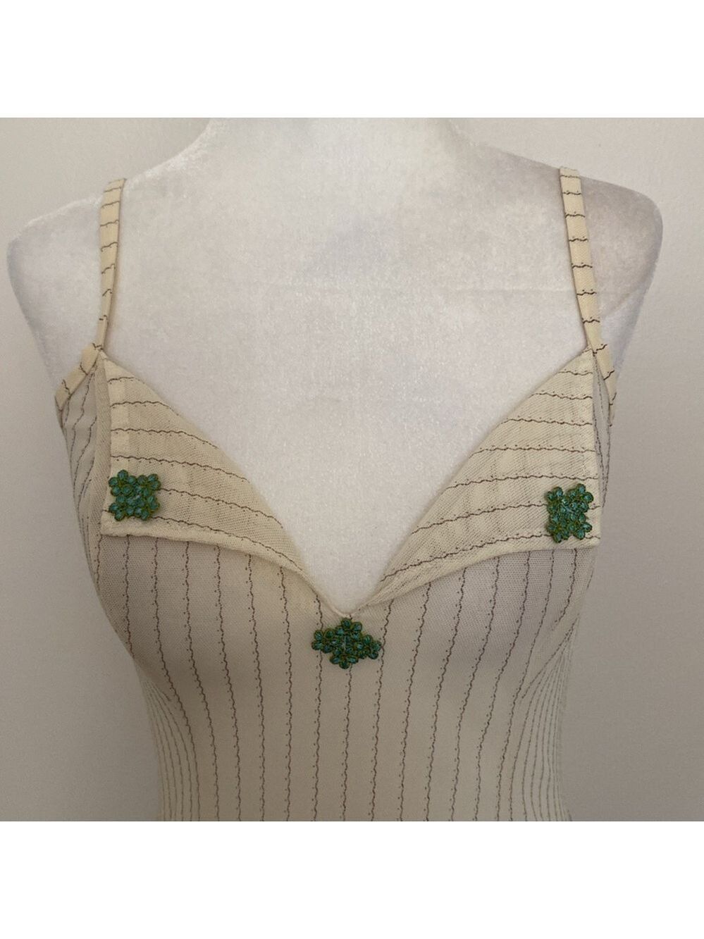 Vintage 90’s Intimissi sheer pin stripe cami - Picture 8 of 11
